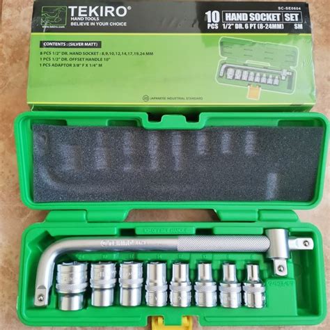 Jual Kunci Sok Set 10 Pcs TEKIRO Kunci Shock Socket Set 8 24 Mm Di