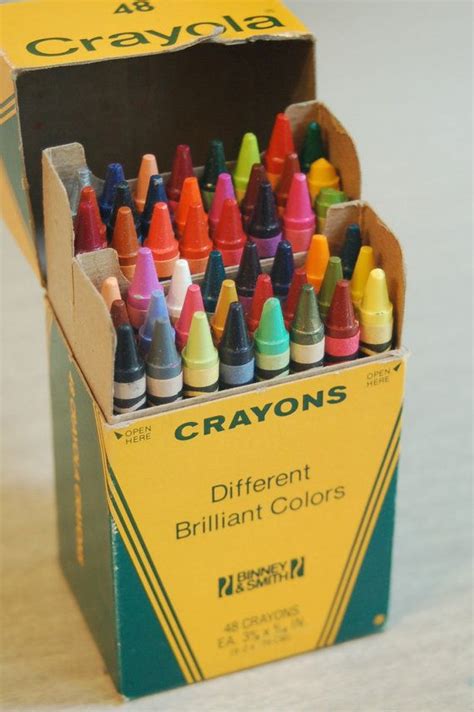 Vintage Crayola Crayons Etsy Crayola Crayons Childhood Memories