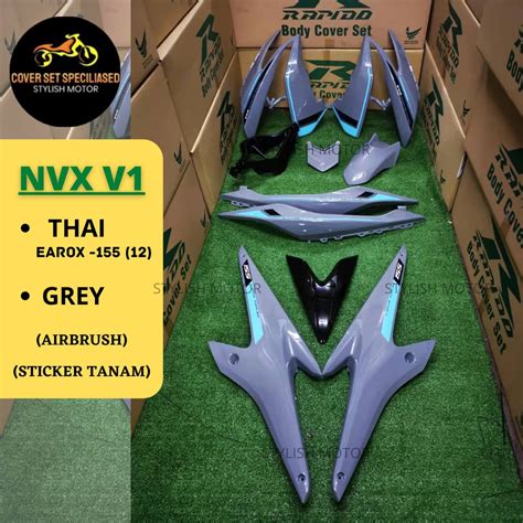 Sticker Tanam Airbrush Rapido Cover Set Nvx V Thai Aerox