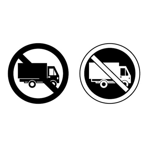 premium vector  heavy vehicles signs