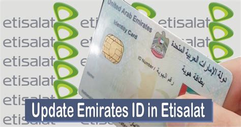 How To Update Emirates ID In Etisalat V Guide