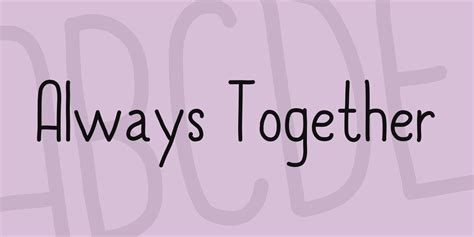 Always Together Font · 1001 Fonts