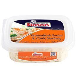 Simon Tartinable de surimi et crabe Supermarchés Match