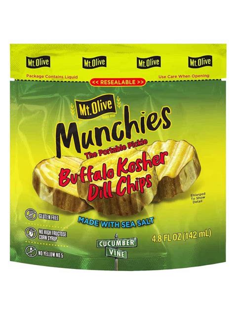 Pickle Pouch Mt Olive Munchies Buffalo Kosher Dill Chips