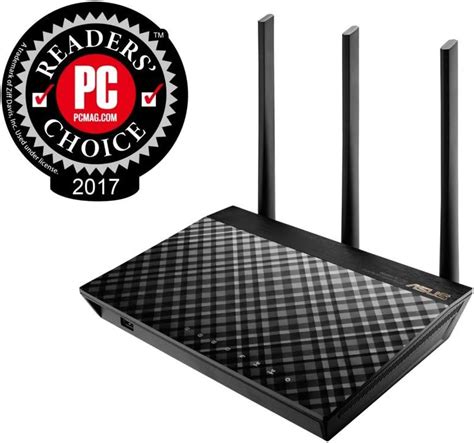 Routers Rt Ac66u Asus Dual Band 3x3 Ac1750 Wifi 4 Port Gigabit Router With Speeds Up To 1750mbps