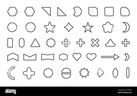 Basic Shape Outlines Basic Shape Svg Simple Geometry Shapes Outline