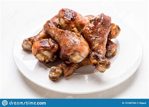 Spicy Orange Jam Glazed Chicken Drums Stock Photo Image Of Glazed