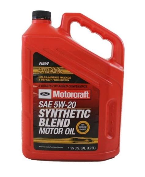 Motorcraft Synthetic Blend Motor Oil 5W 20