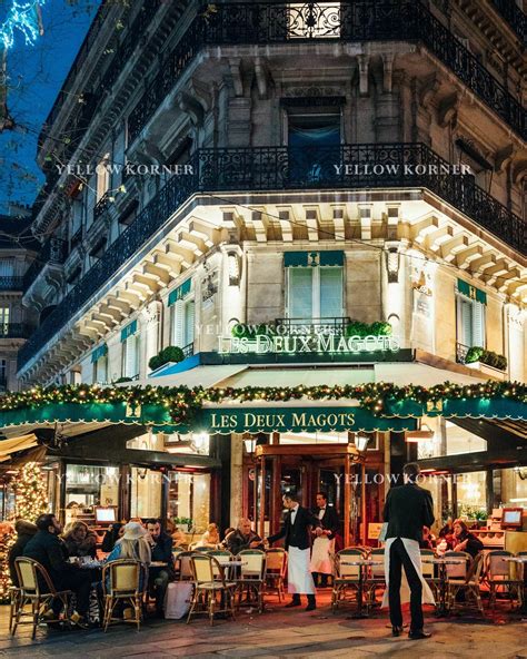 Paris By Night Les Deux Magots Paris Restaurants Vutheara Kham