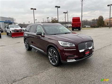 Burgundy Velvet 2020 Lincoln Aviator Reserve AWD Exterior Photo