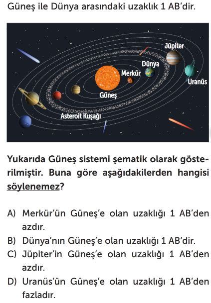 Güneş Sistemi ve Tutulmalar Test Çöz 6 Sınıf Fen Bilimleri Yeni Nesil