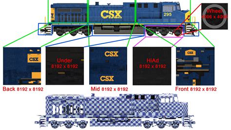 CSX Diesel Electric Locomotive 3D Models – 3D Horse