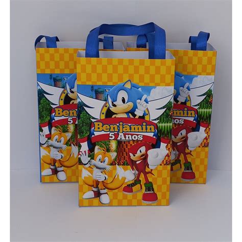 Sacolinha Surpresa Personalizada Tema Sonic Shopee Brasil