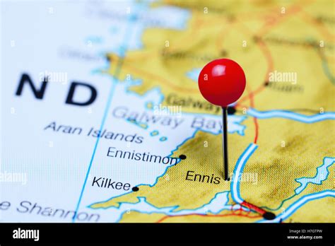map  ennis  res stock photography  images alamy