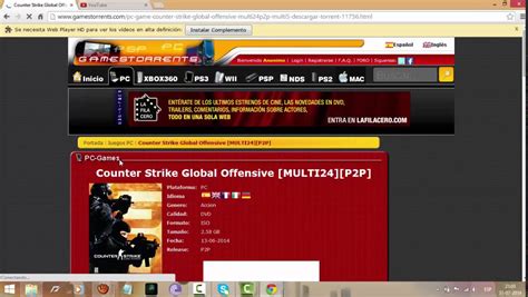 Como Descargar Counter Strike Gloval Offensive Youtube