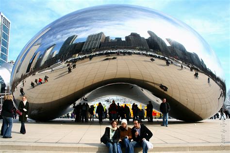 Public Art In Chicago Millennium Park The Cloud Gate The Bean By