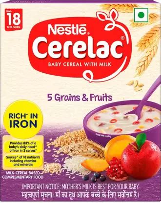 Nestle Cerelac Grains Fruits Cereal Green Okra Mall