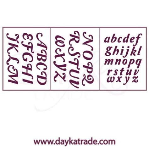 T Stencil A Dayka Abecedario Min Sculas Y May Sculas Dayka Trade