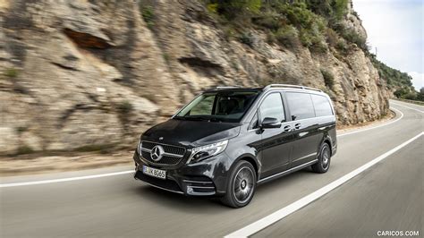 2019 Mercedes Benz V Class V300d Amg Line Color Graphite Grey Metallic Front Three Quarter