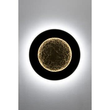 Holl Nder Luna Wandleuchte Led Braun Gold Schwarz K Lampe De