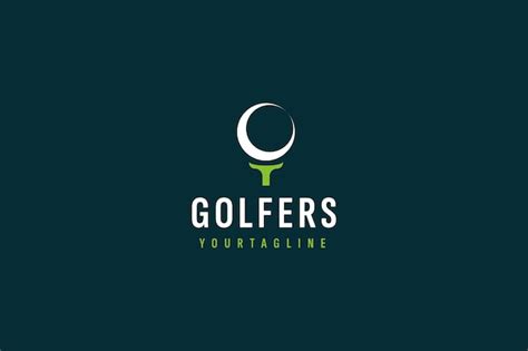 Ilustraci N De Icono De Vector De Logotipo De Golf Vector Premium