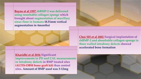 Bone Morphogenetic Proteins Role In Periodontal Regeneration Ppt