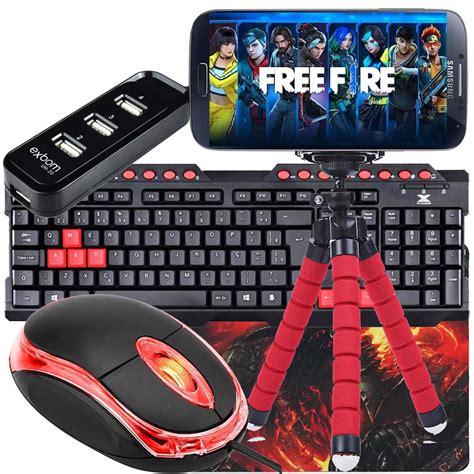 Kit Mobilador Gamer Completo Promoção Para Celular Teclado Mouse