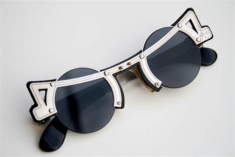 Hi Tek Round Silver Metal Sunglasses Cult 16 Unusual Unique Hi Tek