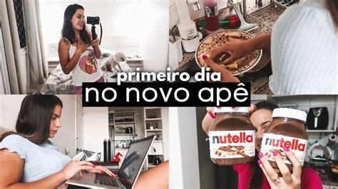 Primeiro dia no apê novo compras no mercado mini faxina no apê e