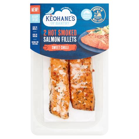 Keohane S Sweet Chilli 2 Hot Smoked Salmon Fillets 180 G Storefront EN