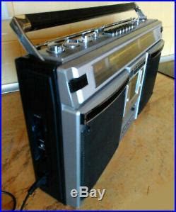 VINTAGE SHARP GF 8585H BOOMBOX GHETTOBLASTER Radio Cassette Recorder