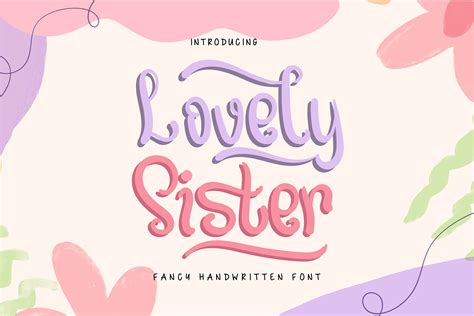 Lovely Sister Font By Vunira · Creative Fabrica