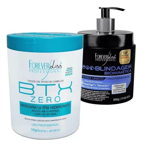 Kit Btx Zero Blindagem Biomimética Reconstrução Forever Liss MercadoLivre