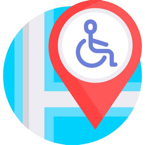 accessible detailed flat circular flat icon
