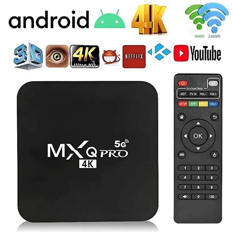 Smart Tv Box Mxq Pro Rk Android Wi Fi Duplo Gb Gb D