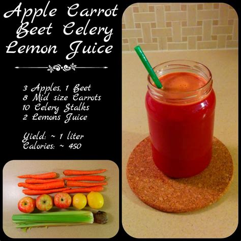 Apple Carrot Beet Celery Lemon Juice Easily Raw Juicing Recipes