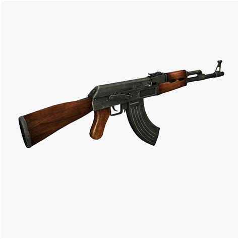 Ak 47 Ak Rifle 3d Model Cgtrader