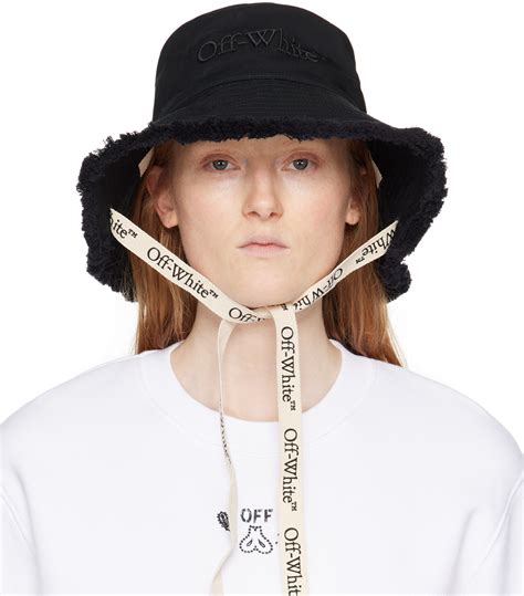 Off White Black Over Bucket Hat Ssense