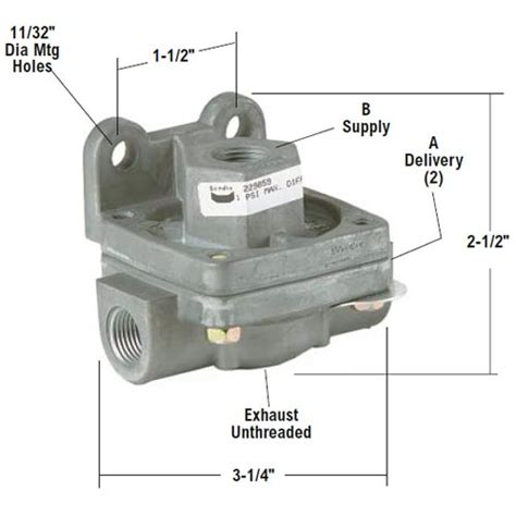 Bendix 229859 Qr 1 Quick Release Valve