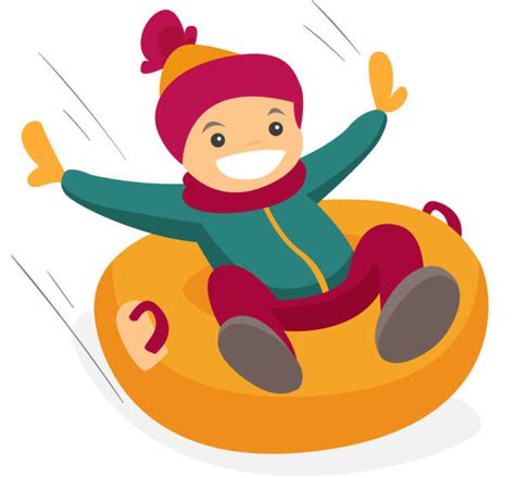 Royalty Free Snow Tubing Clip Art Vector Images And Illustrations Istock