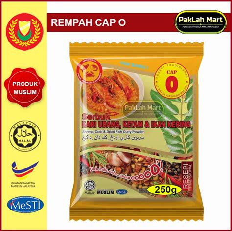 Rempah Kari Udang Ketam Dan Ikan Kering Cap O G Lazada