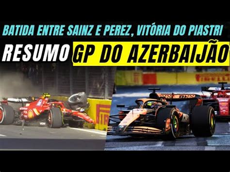 Batida Entre Sainz E Perez Piastri Supera Leclerc E Norris Supera