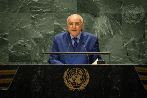 Speech of the Minister of Foreign Affairs during the United Nations ...