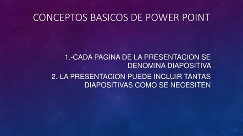 PPT CONCEPTOS BASICOS DE POWER POINT PowerPoint Presentation Free