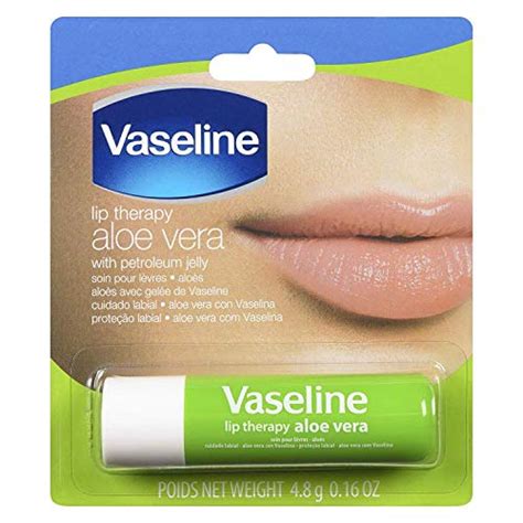 Vaseline Lip Therapy Stick With Petroleum Jelly Aloe Vera Pack Of 2