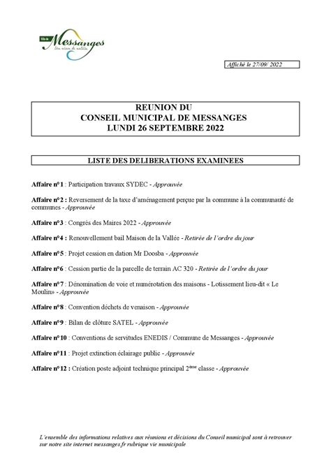 Liste Des D Lib Rations Examin Es Cm Septembre Listes Des