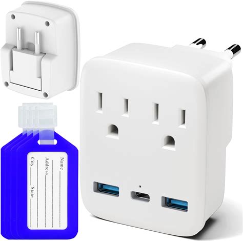 Amazon SerBion European Travel Plug Adapter Foldable European