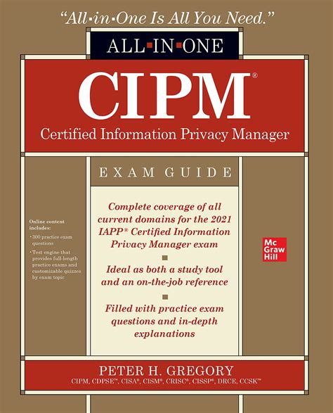 Cipm Certified Information Privacy Manager All In One Exam Guide By