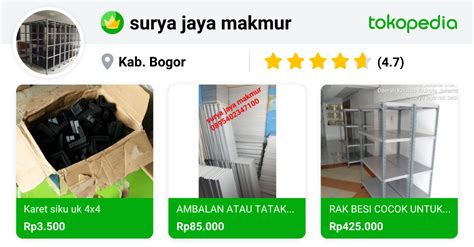 Surya Jaya Makmur Gunung Putri Kab Bogor Tokopedia