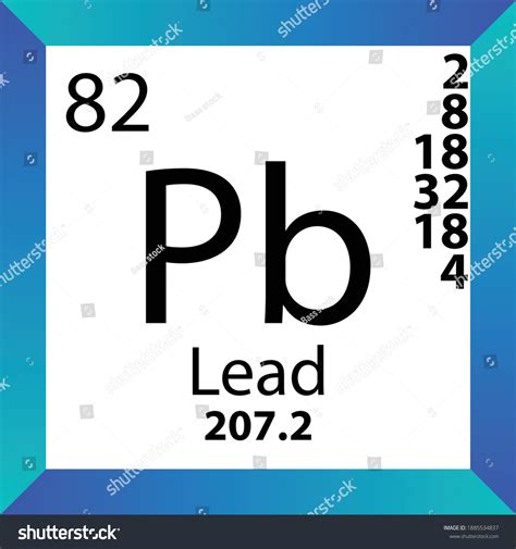 Pb Lead Chemical Element Periodic Table Stock Vector (Royalty Free ...